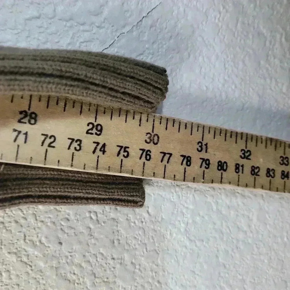 St Michael Jacket Brown Knit Vintage Knitted Full Zip Long Sleeve Sz M  40" Pit - Picture 6 of 8